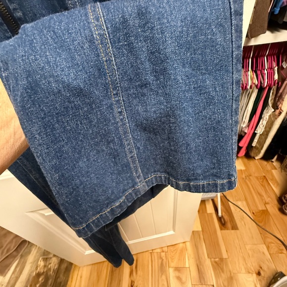 Vintage Forenza One Piece Jean Pantsuit Size 8 - Picture 4 of 8